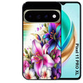 Coque pour Pixel 10 / 11 / PRO / XL fleur fluo