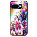 Coque pour Pixel 8A 9A 10A fleur fluo