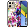 Coque pour POCO C95 PRO fleur fluo