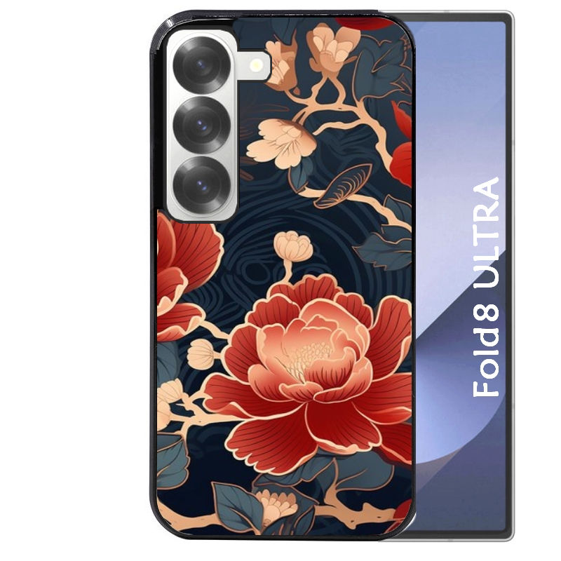 Coque pour Z Fold 8 / ULTRA fleur japan