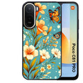 Coque pour POCO C81 PRO fleur orange