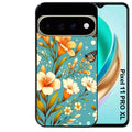 Coque pour Pixel 10 / 11 / PRO / XL fleur orange