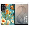 Coque pour Z FOLD 8 fleur orange