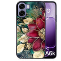 Coque pour Oppo A6 A6 A6K fleur poinsettia style noel