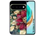 Coque pour Pixel 10 / 11 / PRO / XL fleur poinsettia style noel