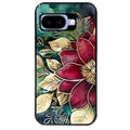 Coque pour Pixel 8A 9A 10A fleur poinsettia style noel