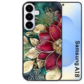 Coque pour Galaxy A08 A18 A28 A38 A58 fleur poinsettia style noel