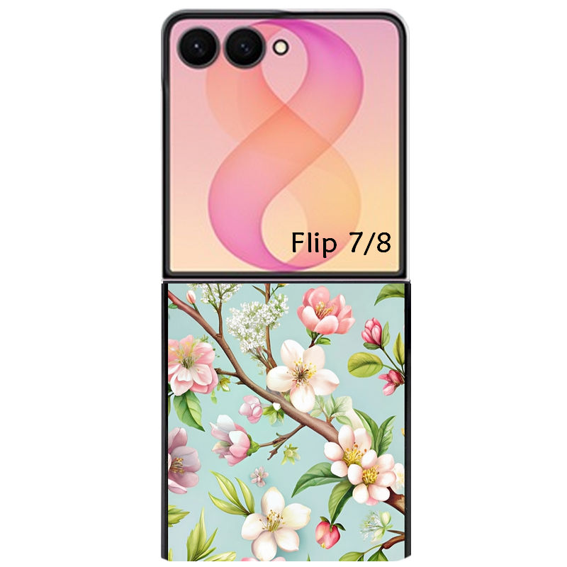 Coque pour Z FLIP 6 7 8 fleur de printemps