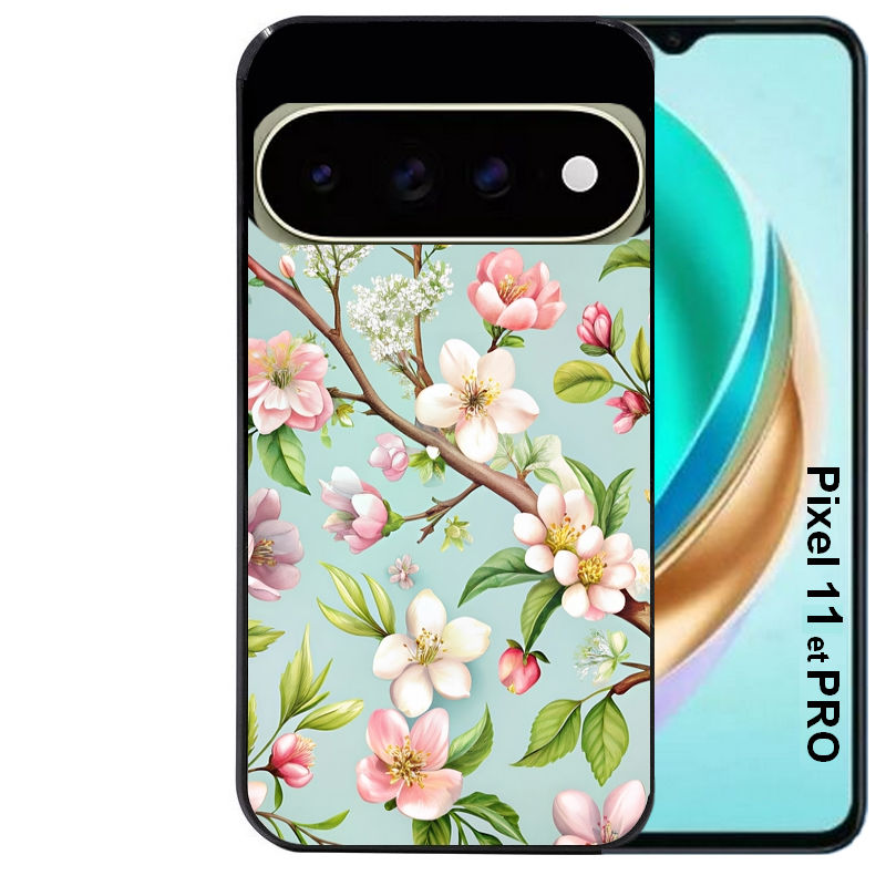 Coque pour Pixel 10 / 11 / PRO / XL fleur de printemps