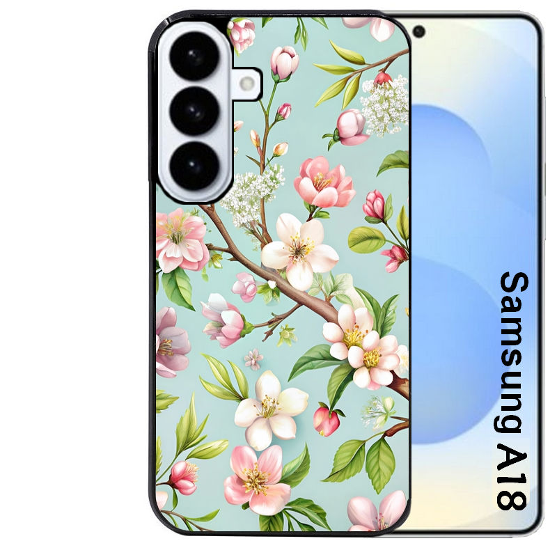 Coque pour Galaxy A08 A18 A28 A38 A58 fleur de printemps