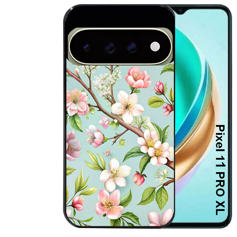 Coque pour Pixel 10 / 11 / PRO / XL fleur de printemps