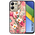 Coque pour POCO C95 PRO fleur rose