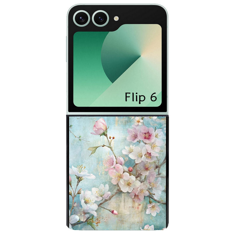 Coque pour Z FLIP 6 7 8 fleur sakura