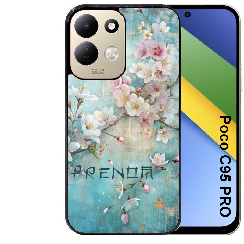Coque pour POCO C95 PRO fleur sakura
