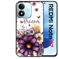Coque pour Redmi Note 17 et PRO 4G 5G Max fleur violette