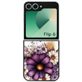 Coque pour Z FLIP 6 7 8 fleur violette