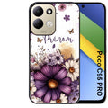 Coque pour POCO C95 PRO fleur violette