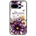 Coque pour Pixel 8A 9A 10A fleur violette