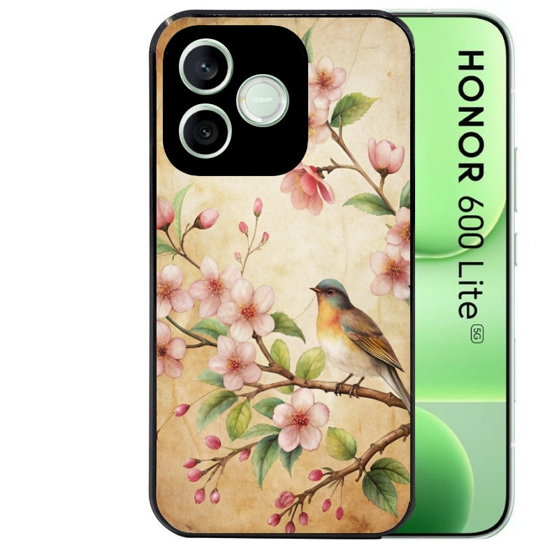 Coque pour Honor 600 LITE fleur et colibri