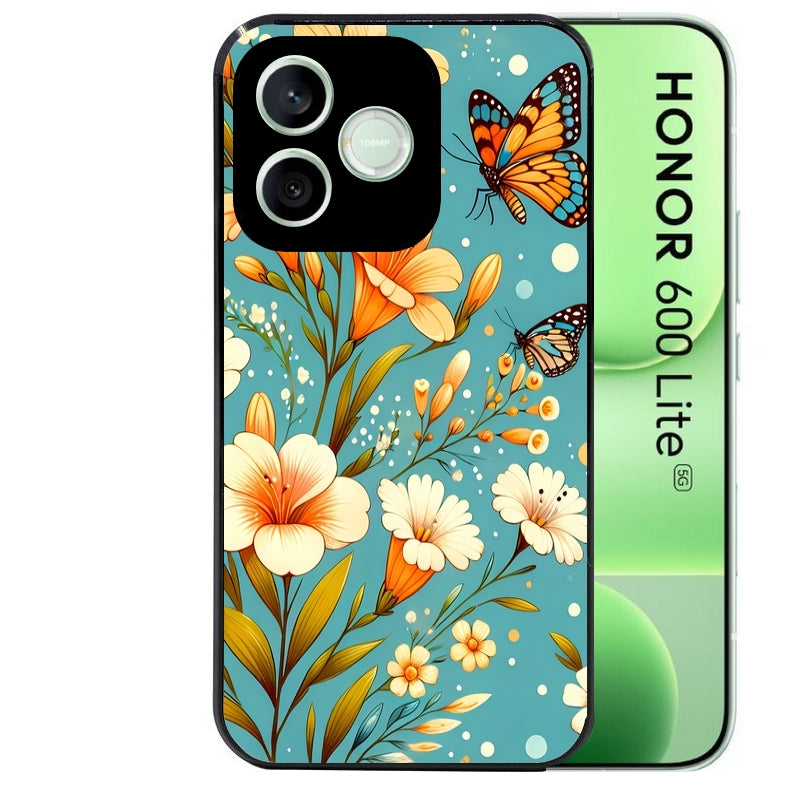 Coque pour Honor 600 LITE fleur orange