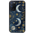 Coque noire taperso pour OPPO Reno 8 LITE avec motif lune et etoile protection antichoc personnalisée