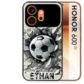 Coque noire taperso pour Honor 600 et 600 PRO avec motif foot beton personnalisee protection antichoc personnalisée