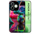 Coque noire pour Honor 600 LITE avec motif foot controle personnaliséee protection antichoc personnalisée