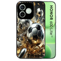 Coque noire pour Honor 600 LITE avec motif foot metal personnaliséee protection antichoc personnalisée