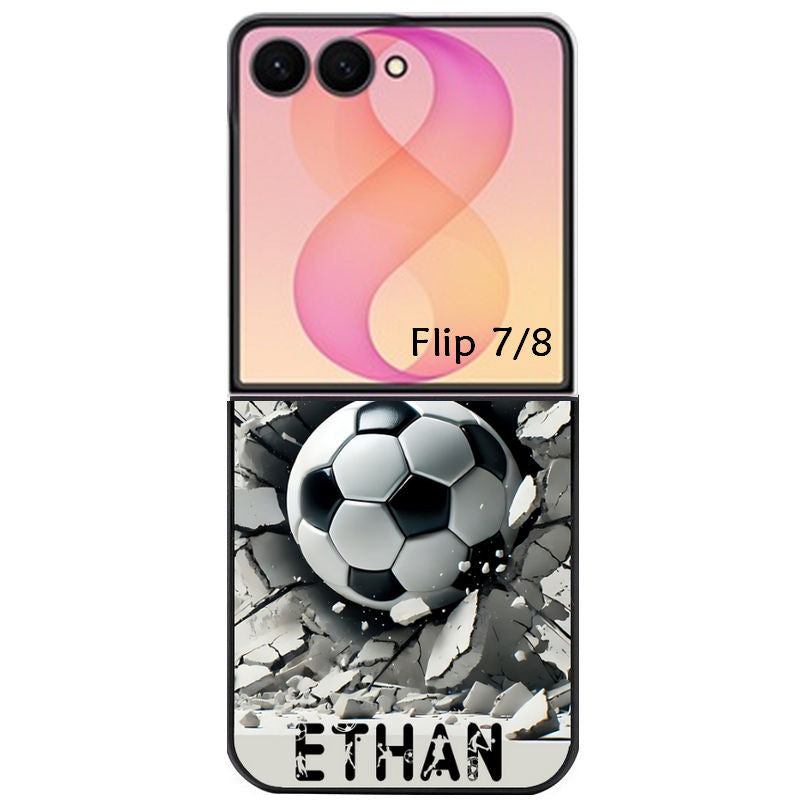 Coque pour Z FLIP 6 7 8 personnalisée foot beton