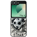 Coque pour Z FLIP 6 7 8 personnalisée foot beton