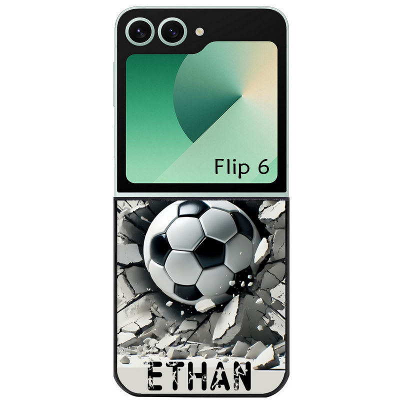 Coque pour Z FLIP 6 7 8 personnalisée foot beton