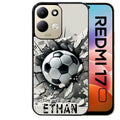 Coque pour Redmi 17 et 17C 4G 5G personnalisée foot beton