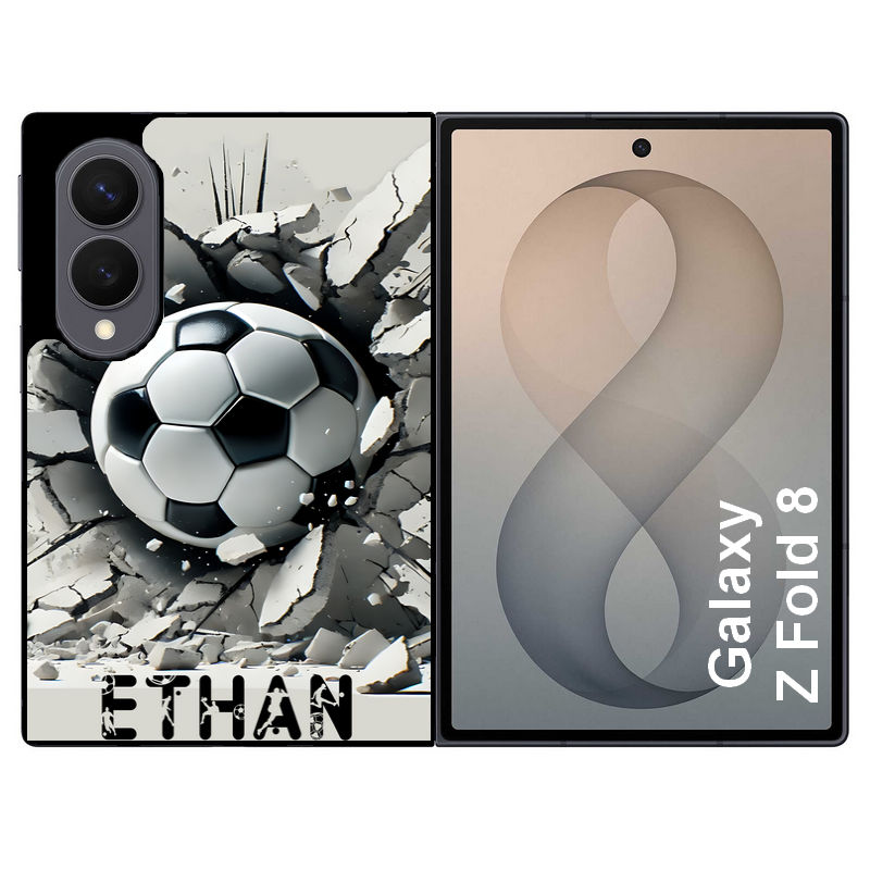 Coque pour Z FOLD 8 personnalisée foot beton