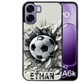 Coque pour Oppo A6 A6 A6K personnalisée foot beton