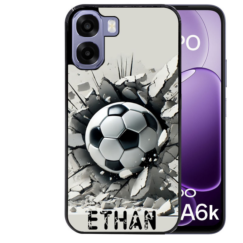 Coque pour Oppo A6 A6 A6K personnalisée foot beton