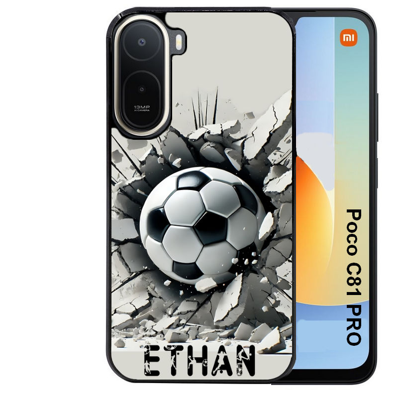 Coque pour POCO C81 PRO personnalisée foot beton