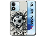 Coque pour Redmi Note 17 et PRO 4G 5G Max personnalisée foot beton