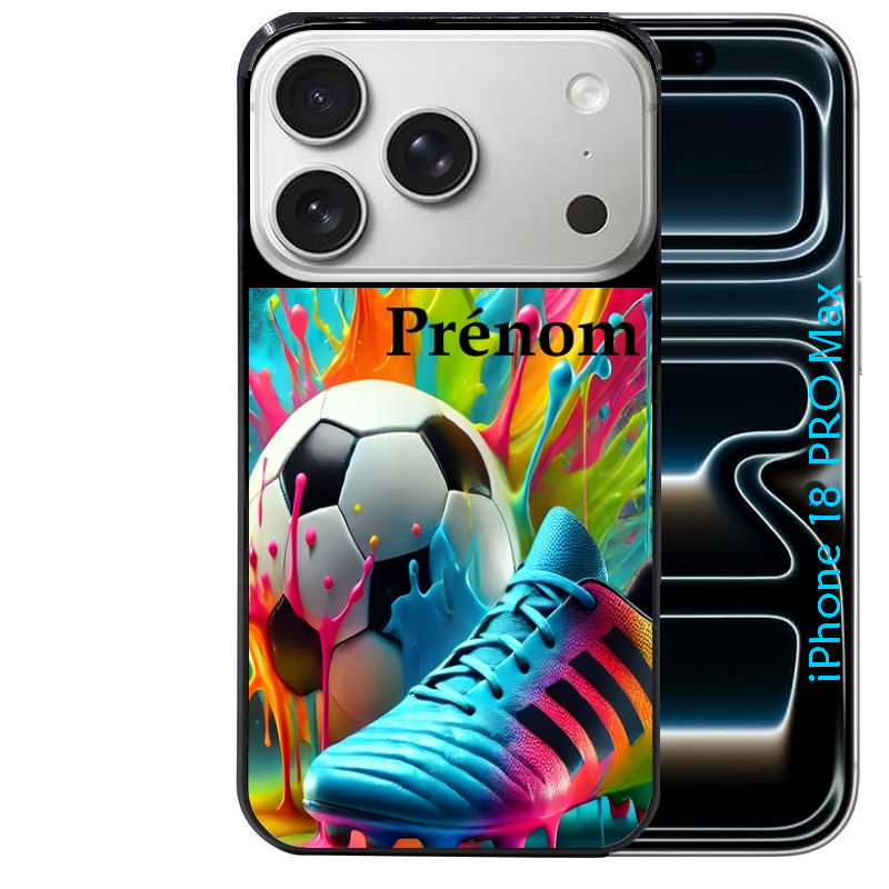 Coque pour Iphone 18 / PRO / PRO MAX / 18E personnalisée foot color