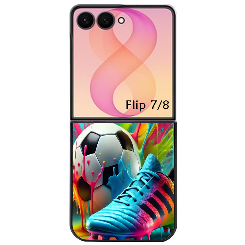 Coque pour Z FLIP 6 7 8 personnalisée foot color