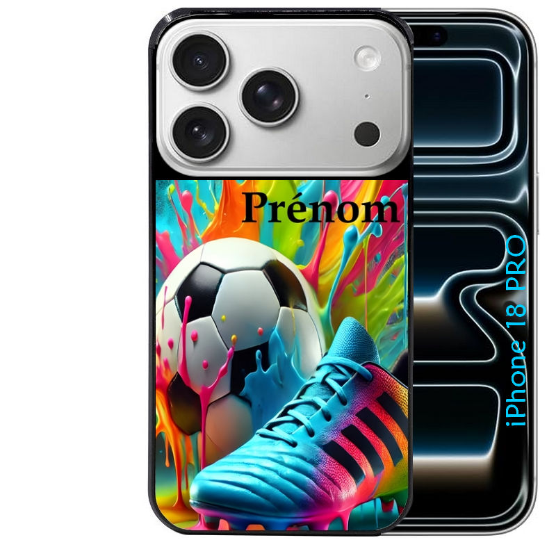 Coque pour Iphone 18 / PRO / PRO MAX / 18E personnalisée foot color
