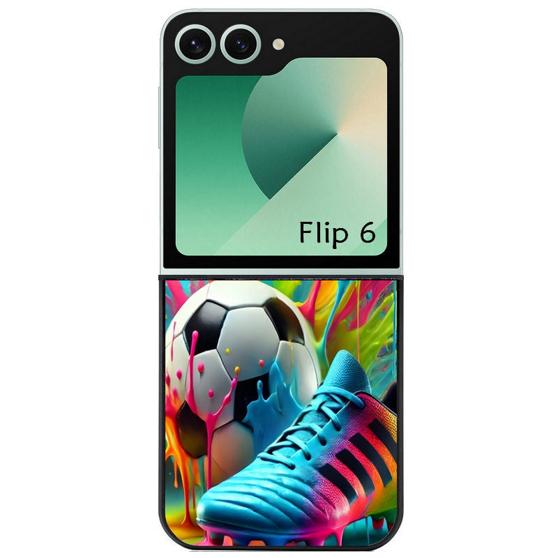 Coque pour Z FLIP 6 7 8 personnalisée foot color