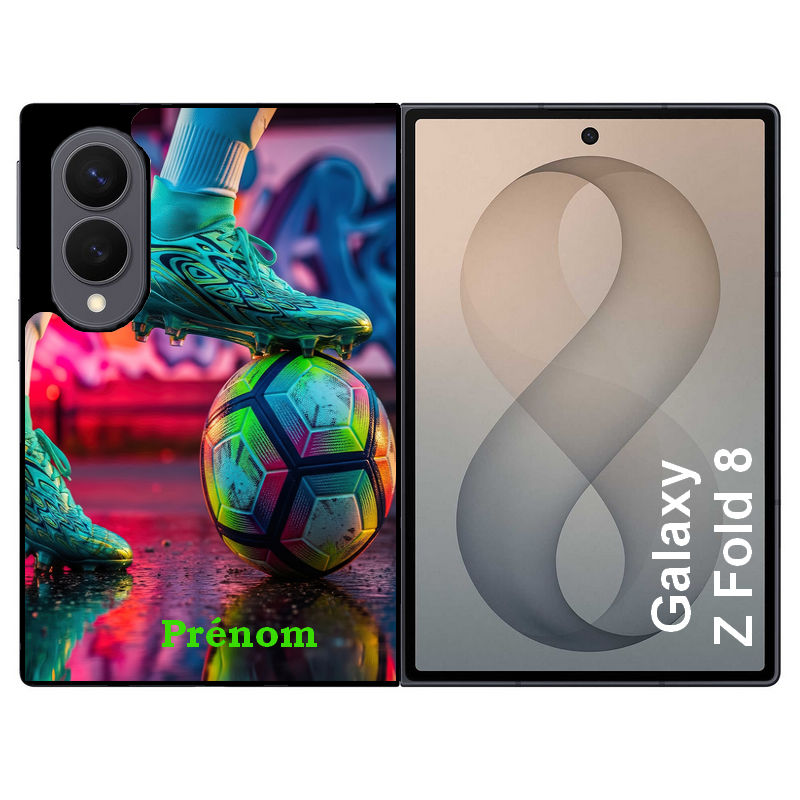 Coque pour Z FOLD 8 personnalisée foot controle
