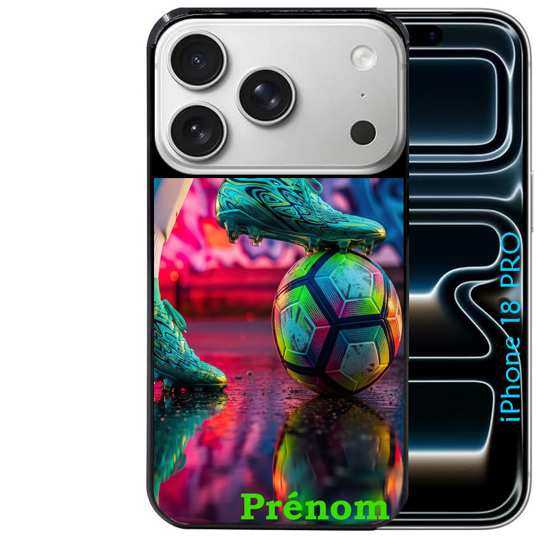 Coque pour Iphone 18 / PRO / PRO MAX / 18E personnalisée foot controle