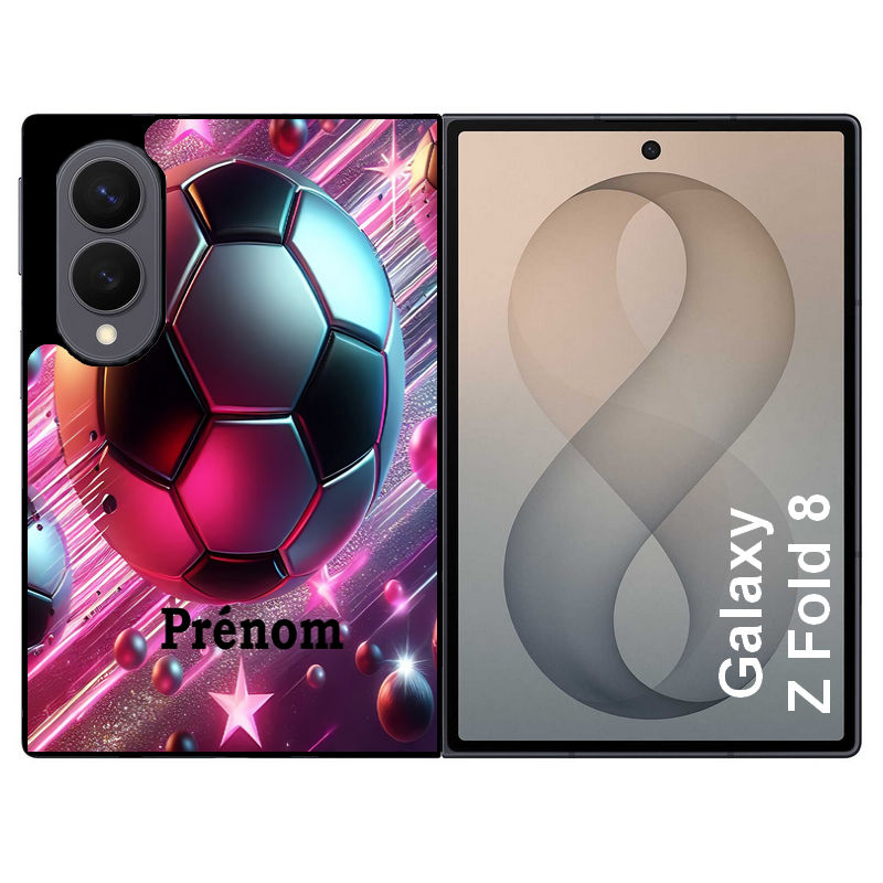 Coque pour Z FOLD 8 personnalisée foot etoile