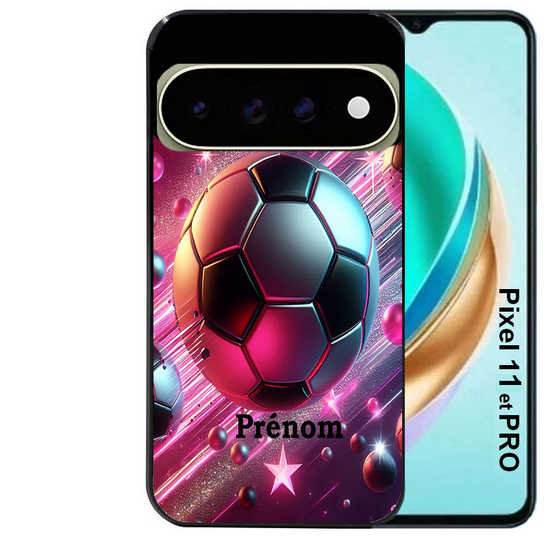 Coque pour Pixel 10 / 11 / PRO / XL personnalisée foot etoile