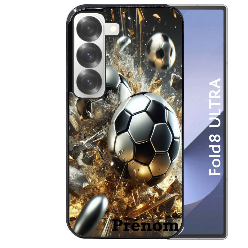 Coque pour Z Fold 8 / ULTRA personnalisée foot metal