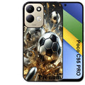 Coque pour POCO C95 PRO personnalisée foot metal