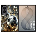 Coque pour Z FOLD 8 personnalisée foot metal
