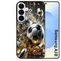Coque pour Galaxy A08 A18 A28 A38 A58 personnalisée foot metal