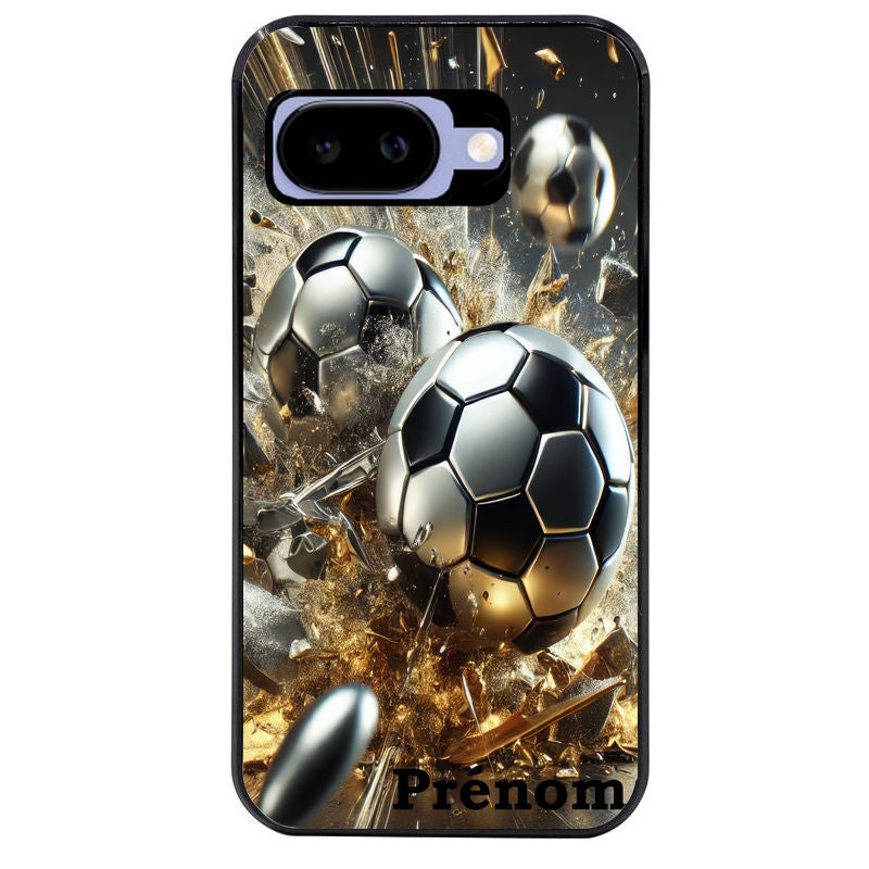 Coque pour Pixel 8A 9A 10A personnalisée foot metal